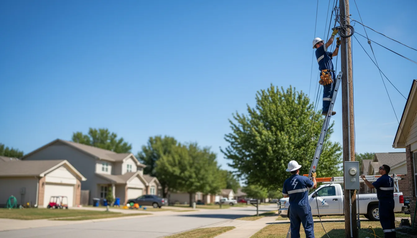 Residential electrician providing installation services in Chelsea, IA